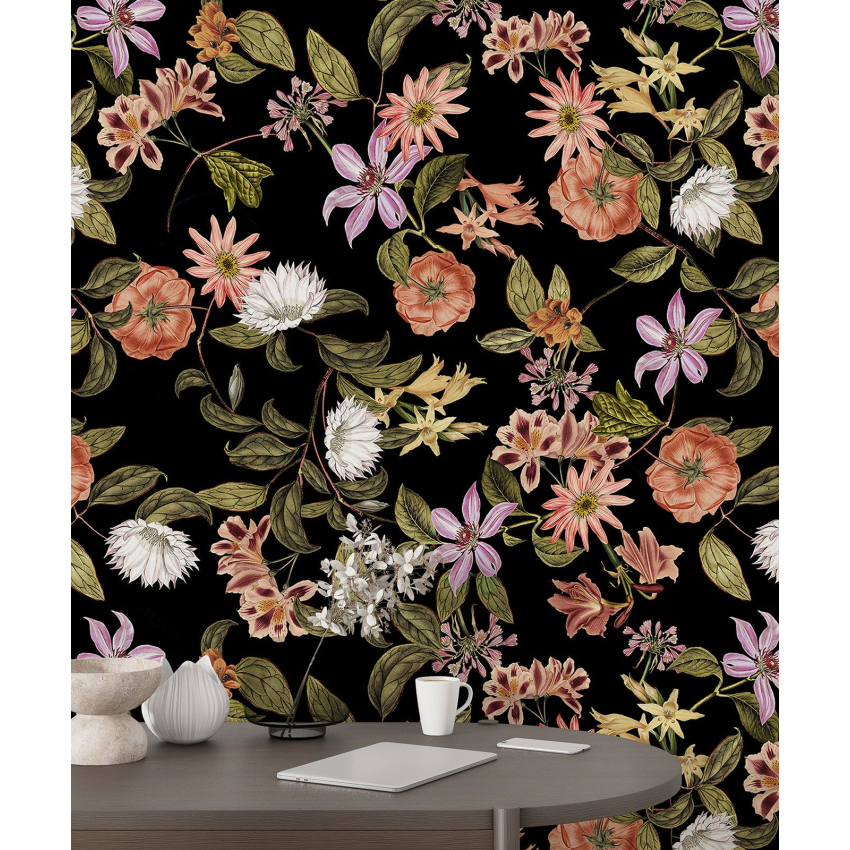 Papier peint motif XL - Motif floral
