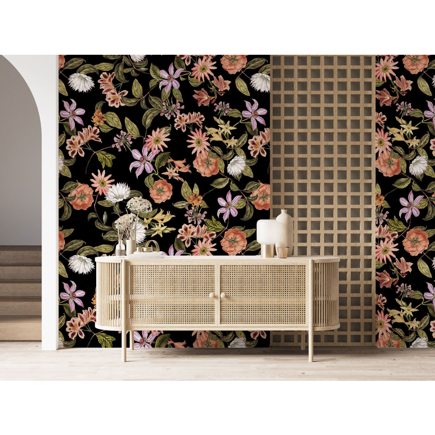Papier peint motif XL - Motif floral