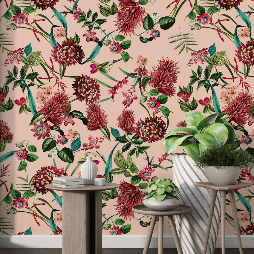 Papier peint motif XL - Motif floral