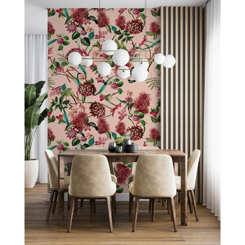 Papier peint motif XL - Motif floral
