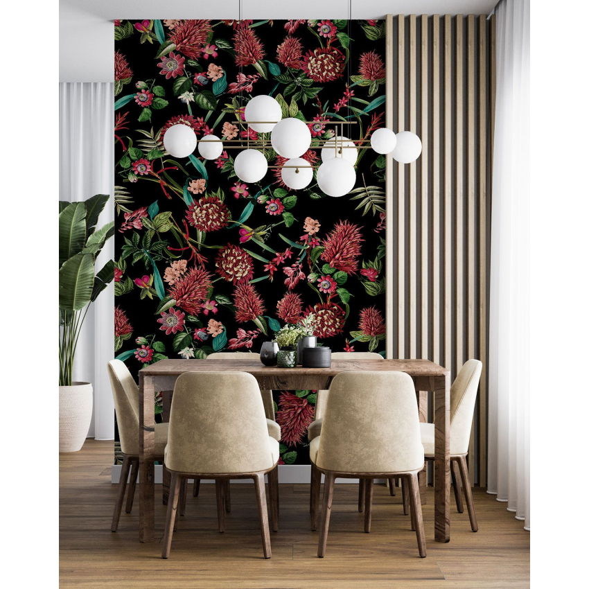 Papier peint motif XL - Motif floral