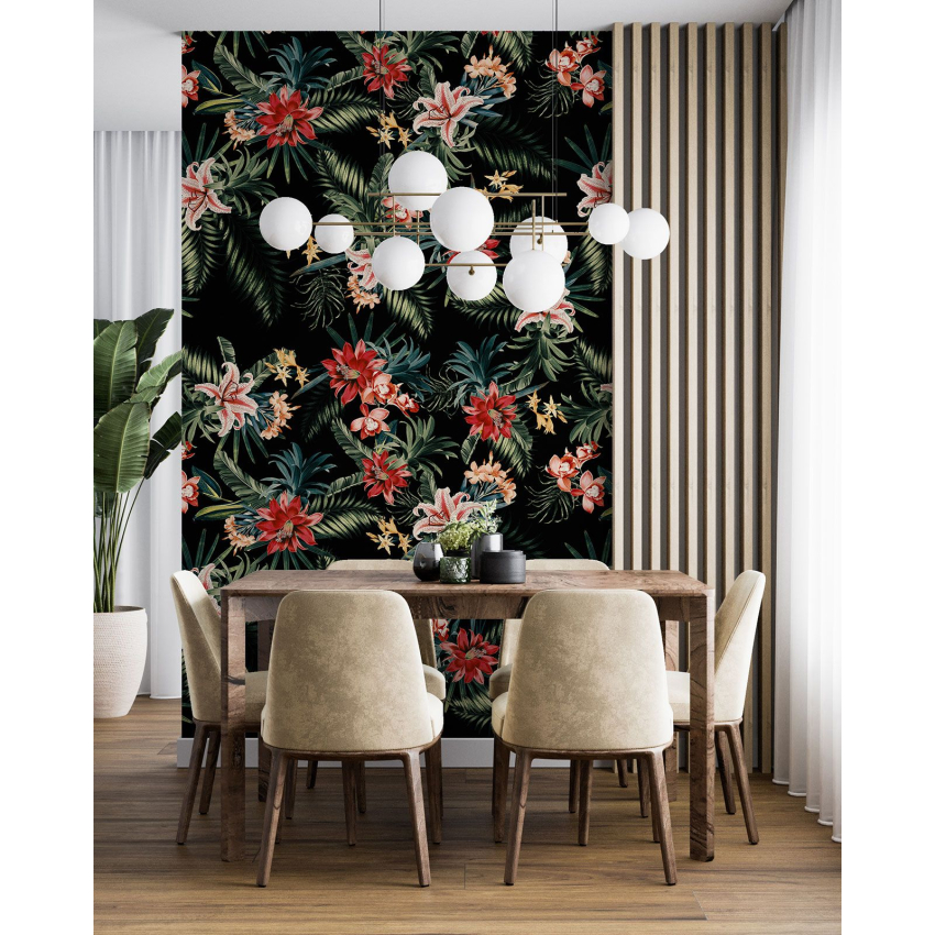 Papier peint motif XL - Motif floral