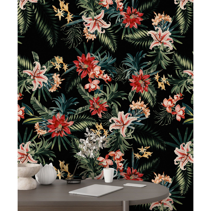 Papier peint motif XL - Motif floral