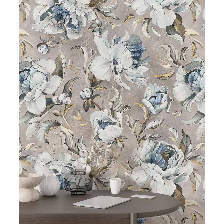 Papier peint motif XL - Motif floral