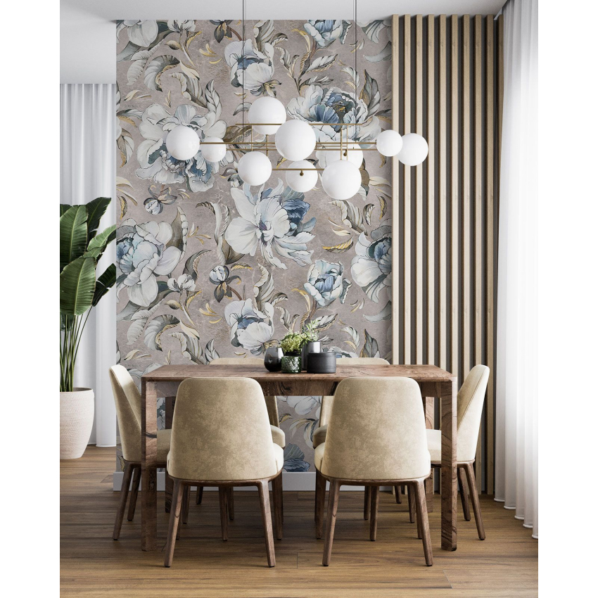 Papier peint motif XL - Motif floral