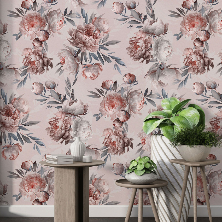 Papier peint motif XL - Motif floral