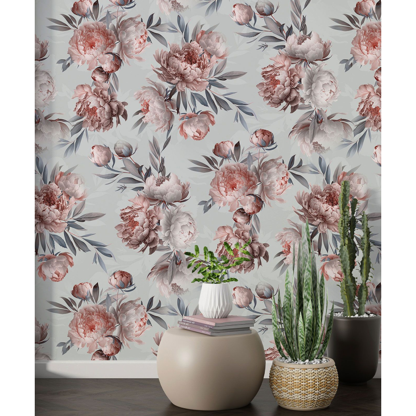 Papier peint motif XL - Motif floral
