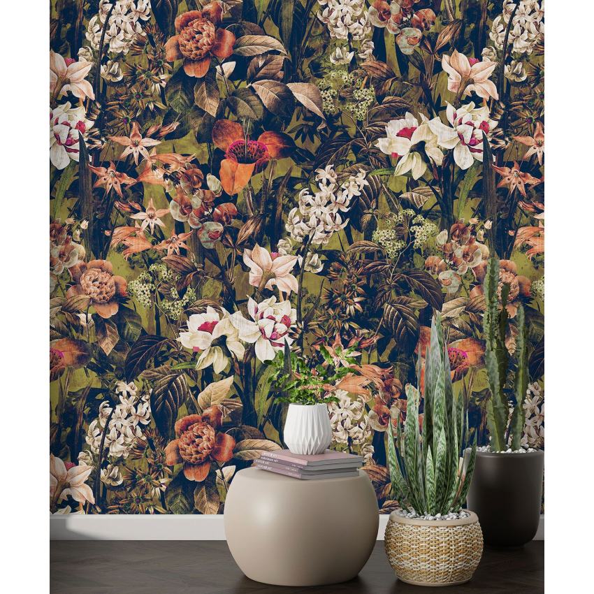 Papier peint motif XL - Motif floral