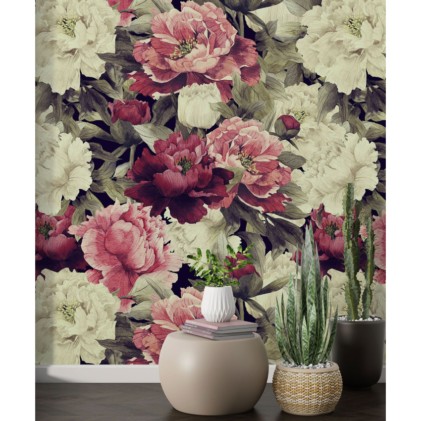Papier peint motif XL - Motif floral