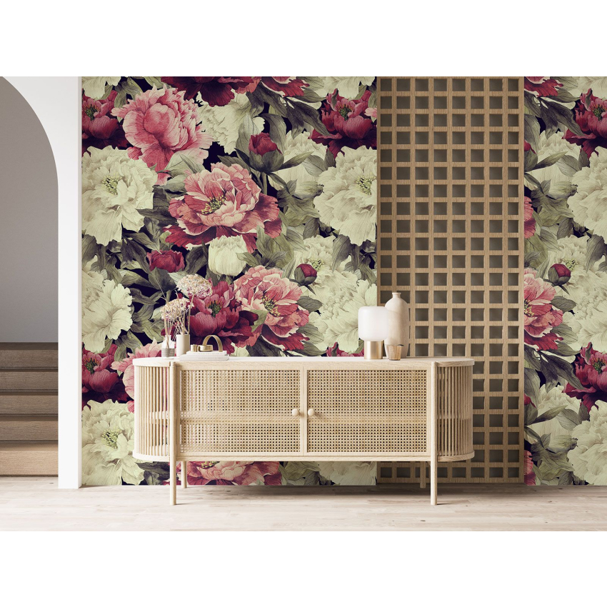 Papier peint motif XL - Motif floral