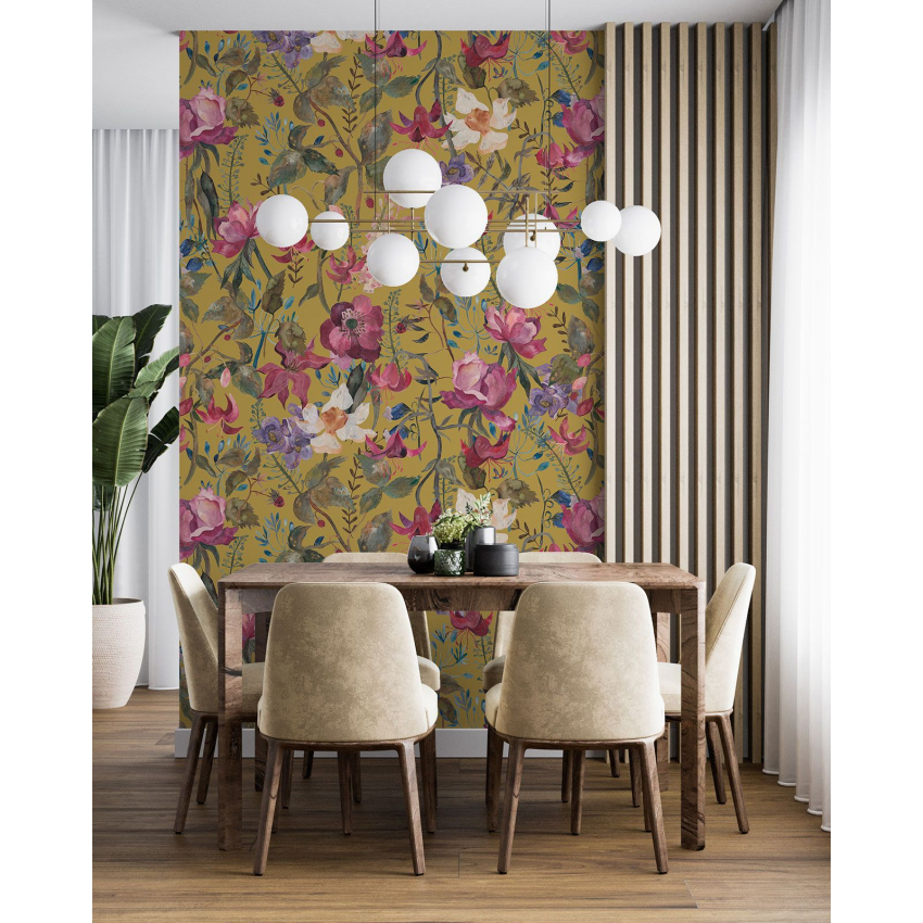 Papier peint motif XL - Motif floral