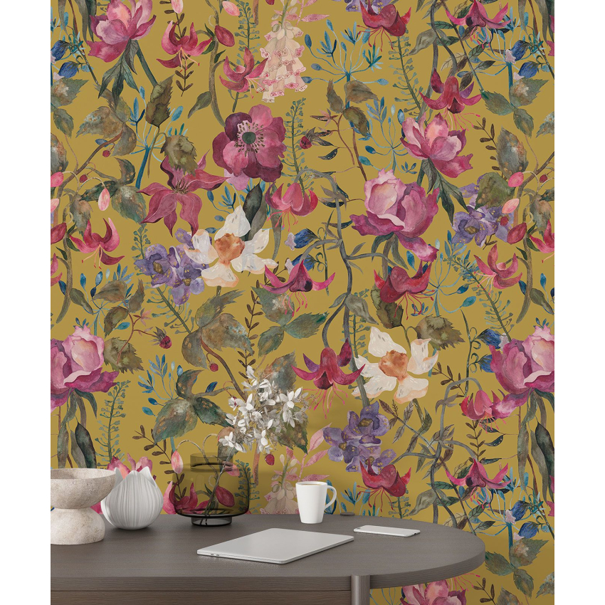 Papier peint motif XL - Motif floral