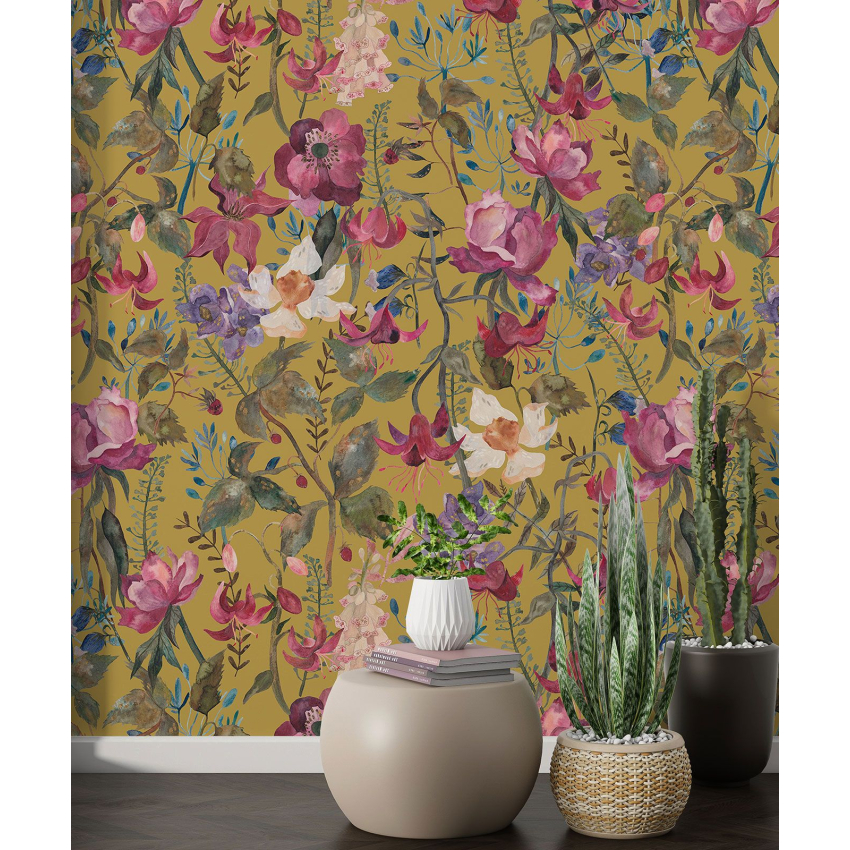 Papier peint motif XL - Motif floral