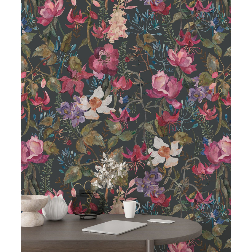Papier peint motif XL - Motif floral