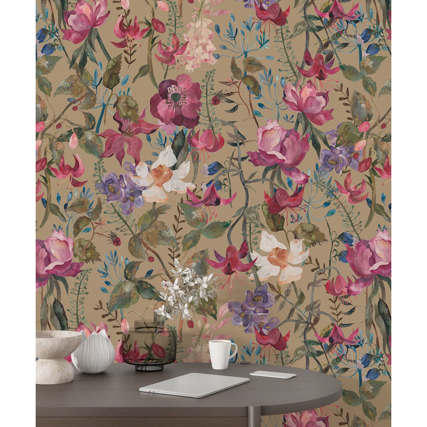 Papier peint motif XL - Motif floral