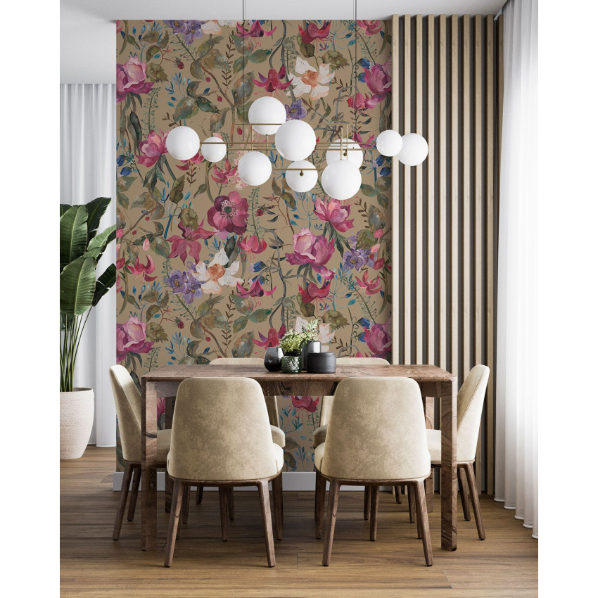 Papier peint motif XL - Motif floral
