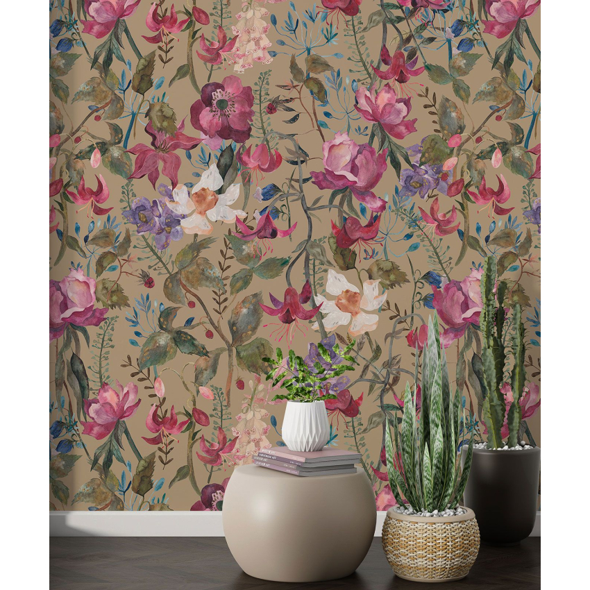 Papier peint motif XL - Motif floral