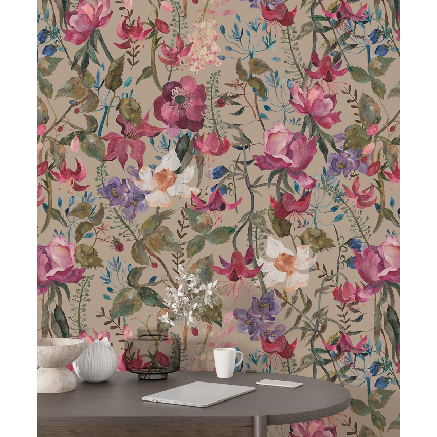 Papier peint motif XL - Motif floral