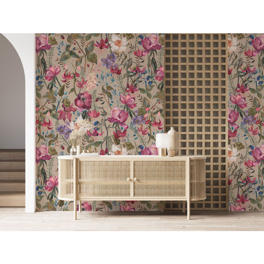 Papier peint motif XL - Motif floral