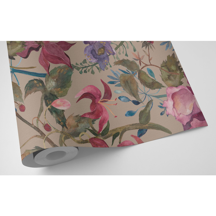 Papier peint motif XL - Motif floral