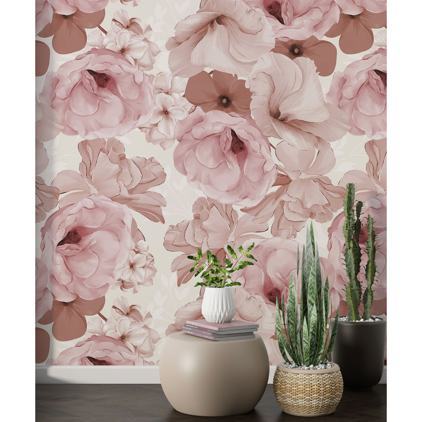 Papier peint motif XL - Motif floral