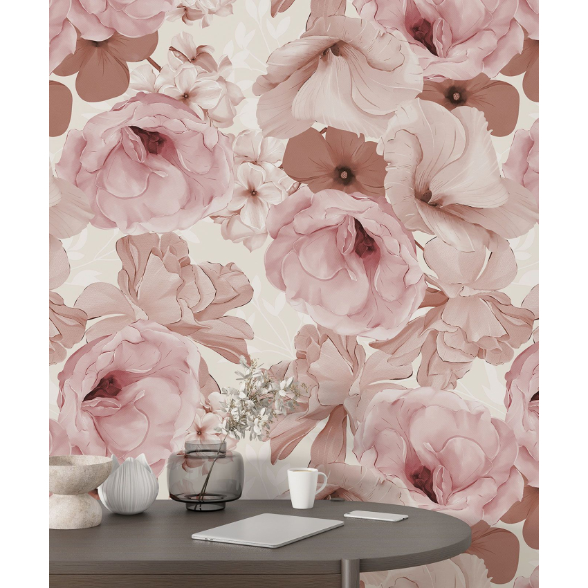 Papier peint motif XL - Motif floral