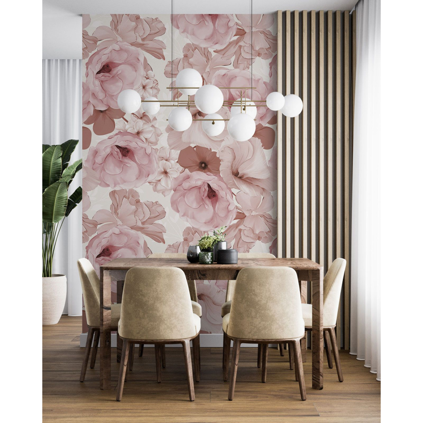 Papier peint motif XL - Motif floral