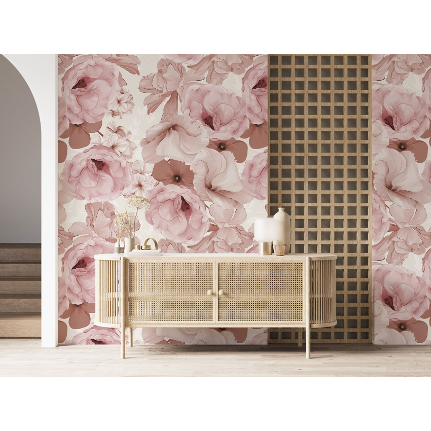 Papier peint motif XL - Motif floral