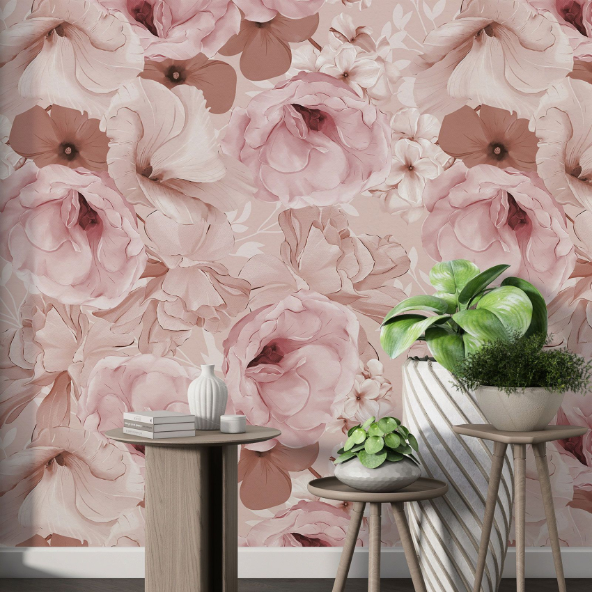 Papier peint motif XL - Motif floral