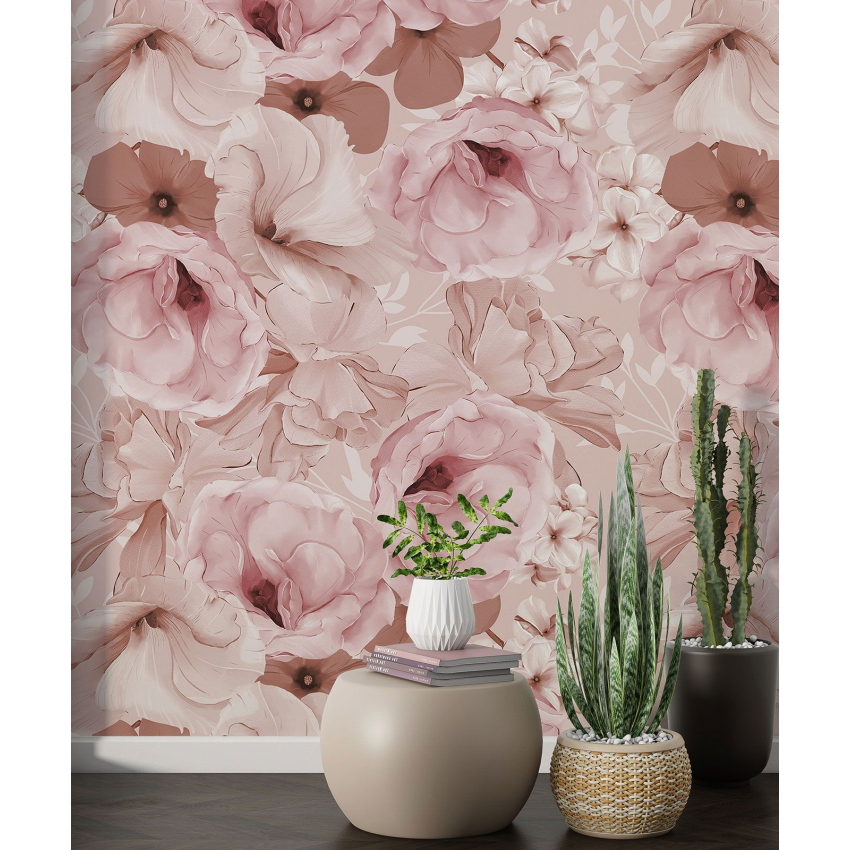 Papier peint motif XL - Motif floral