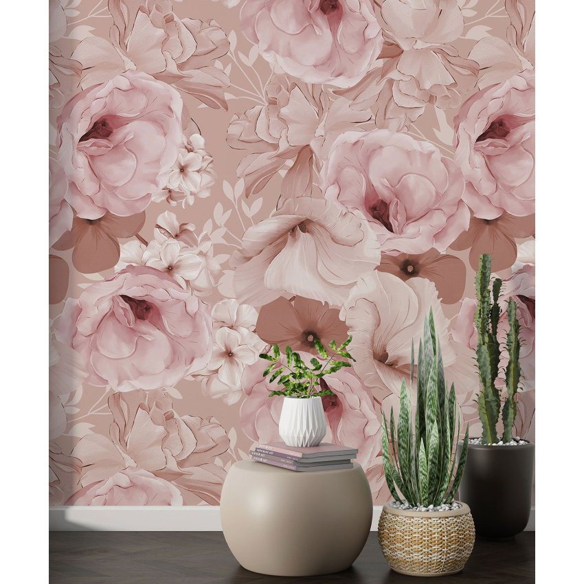 Papier peint motif XL - Motif floral