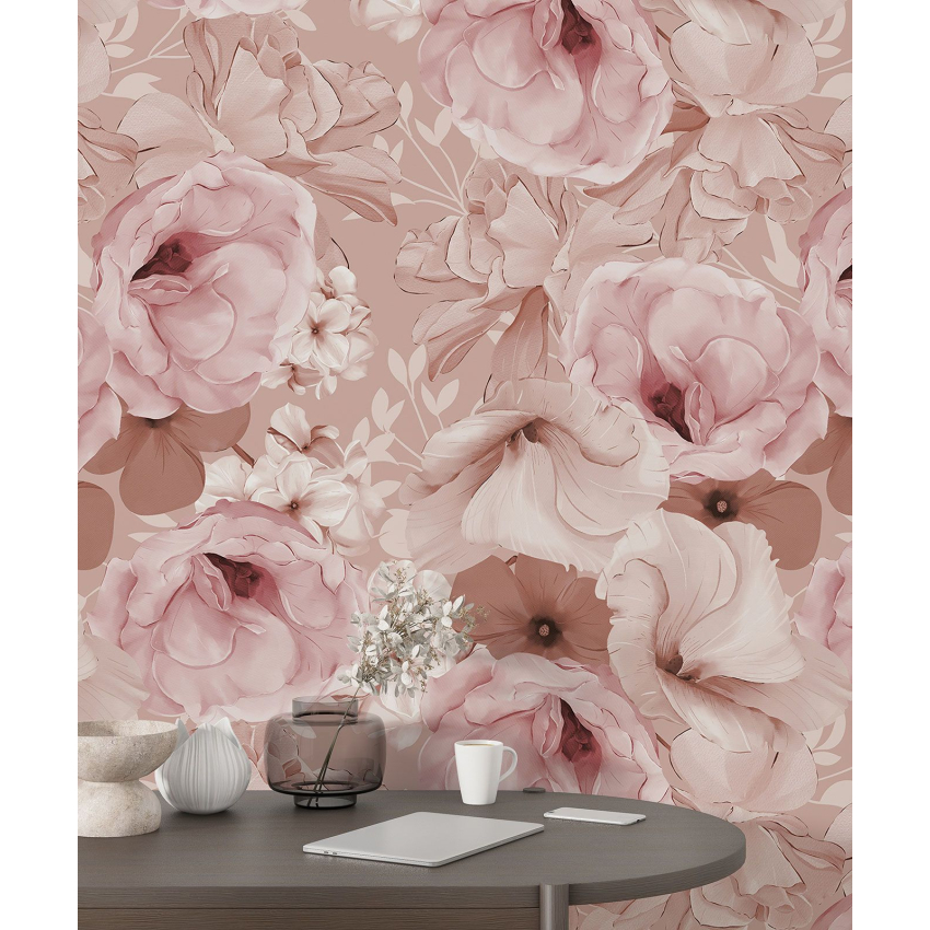 Papier peint motif XL - Motif floral
