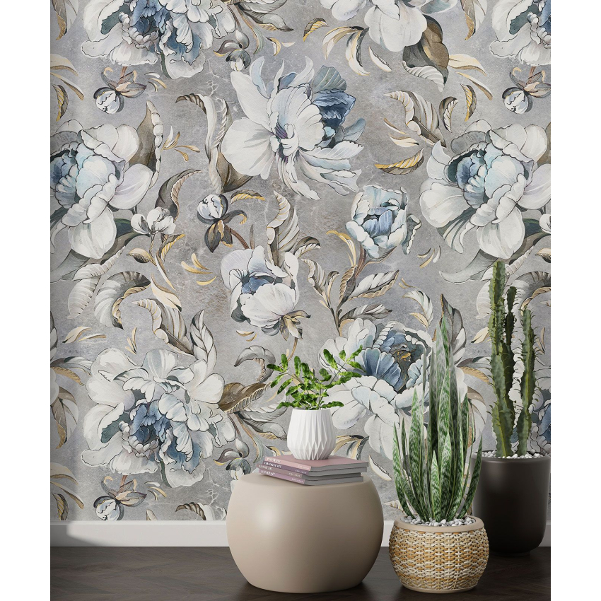 Papier peint motif XL - Motif floral