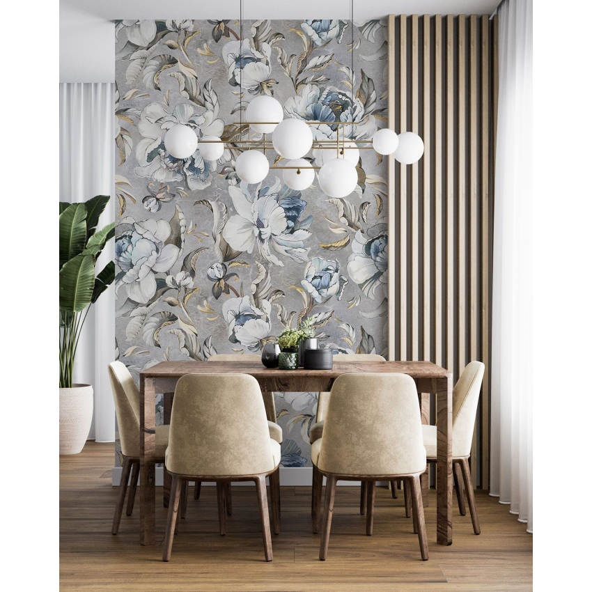 Papier peint motif XL - Motif floral