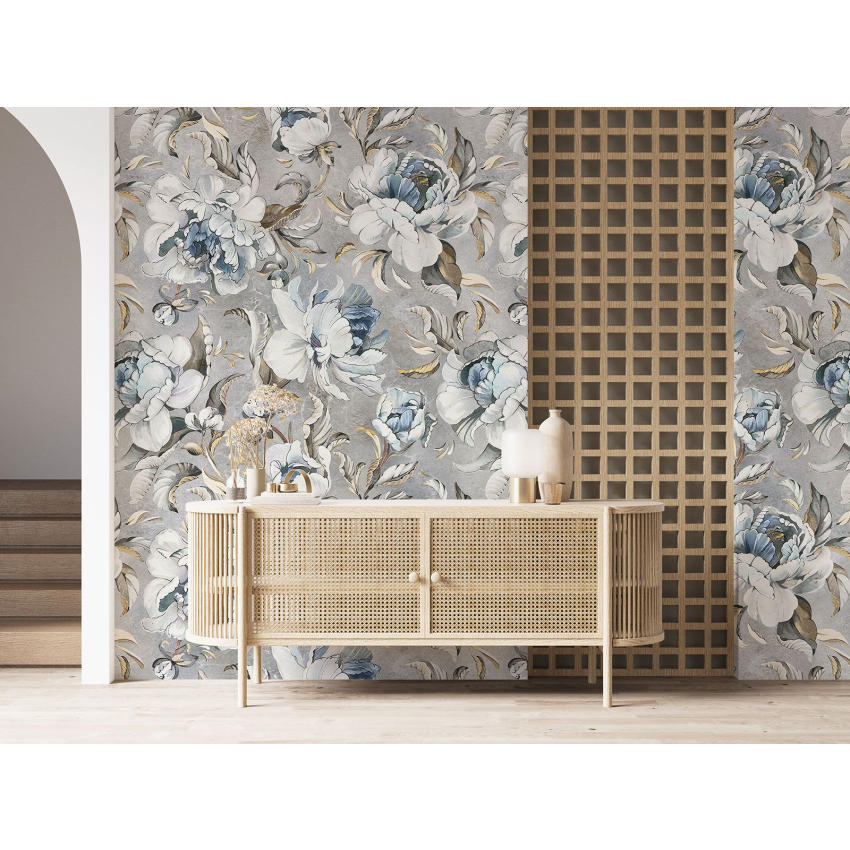 Papier peint motif XL - Motif floral