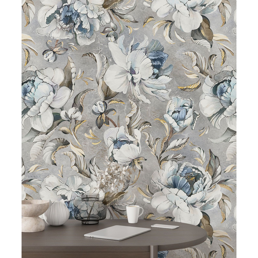 Papier peint motif XL - Motif floral