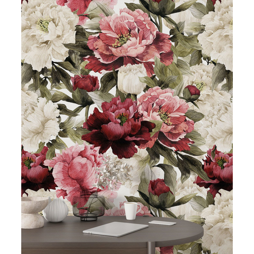 Papier peint motif XL - Motif floral