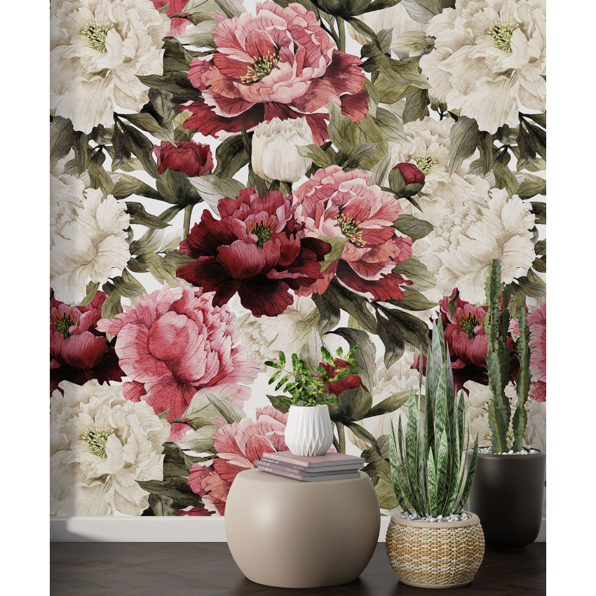 Papier peint motif XL - Motif floral