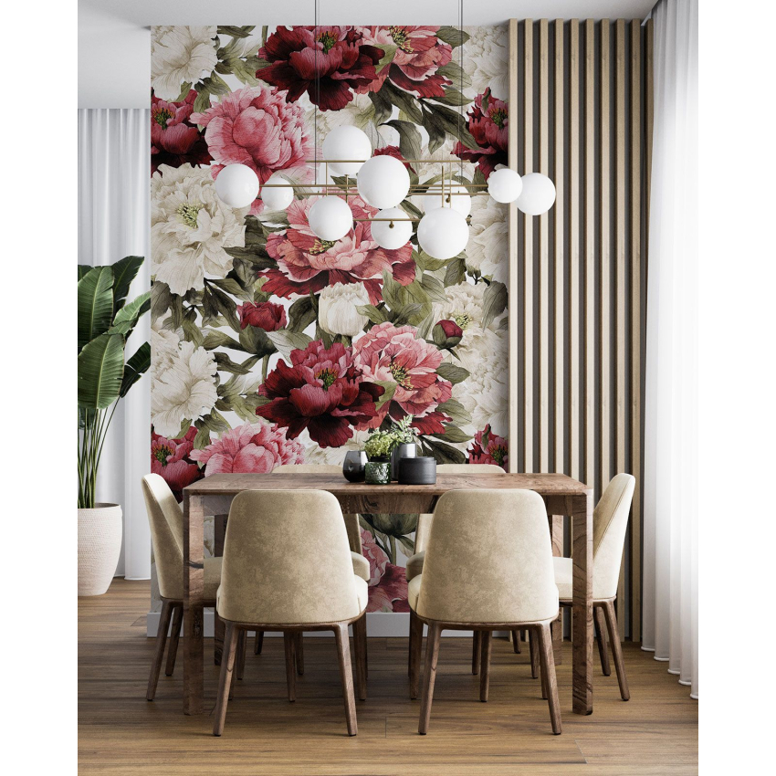Papier peint motif XL - Motif floral