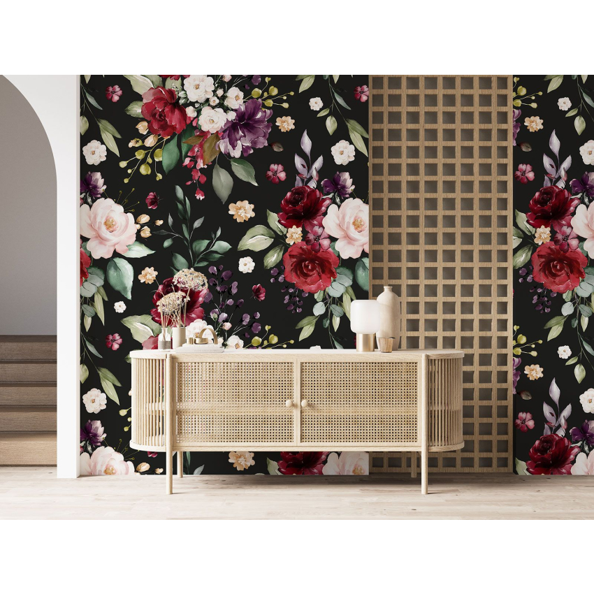 Papier peint motif XL - Motif floral