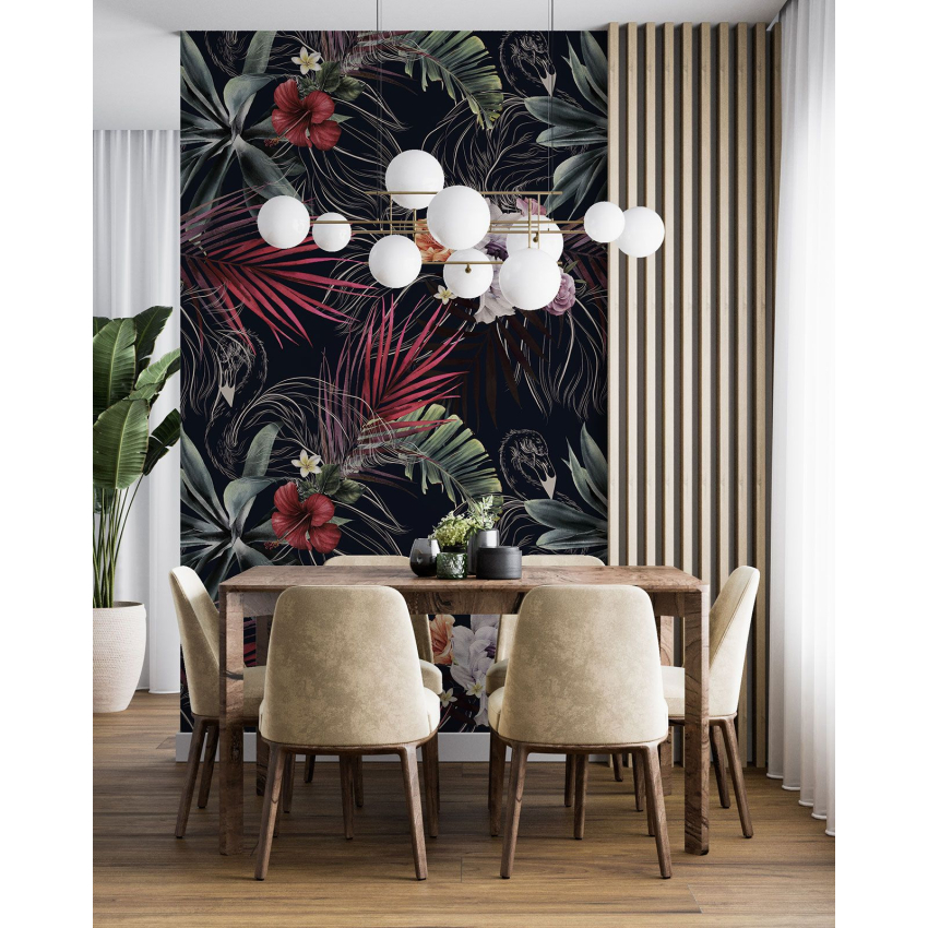 Papier peint motif XL - Motif floral
