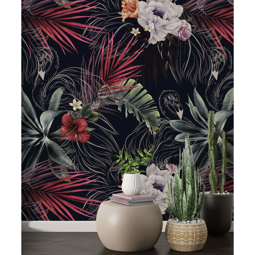Papier peint motif XL - Motif floral