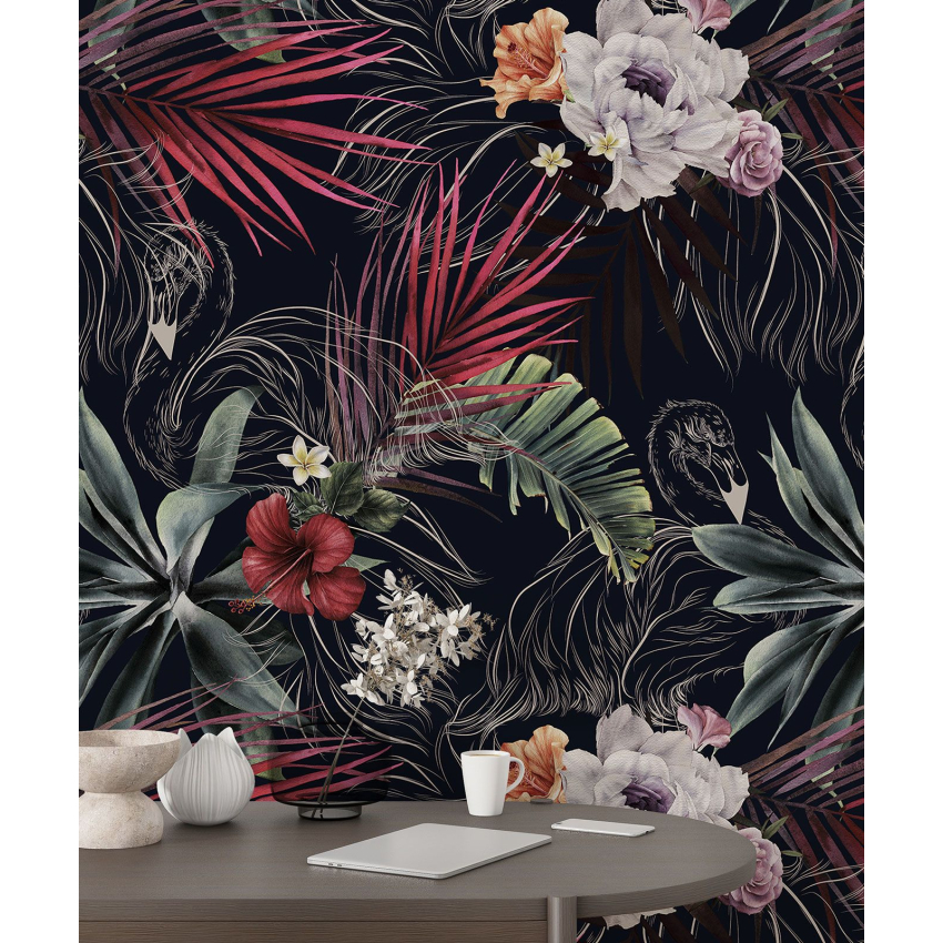 Papier peint motif XL - Motif floral