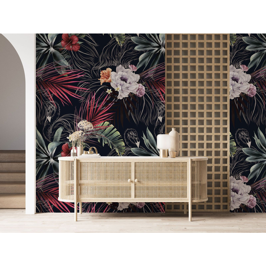 Papier peint motif XL - Motif floral