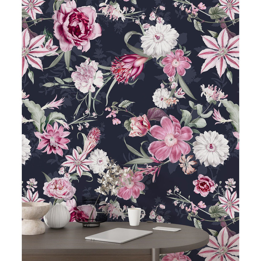 Papier peint motif XL - Motif floral