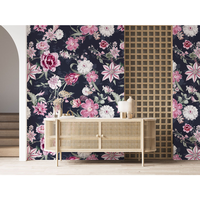 Papier peint motif XL - Motif floral