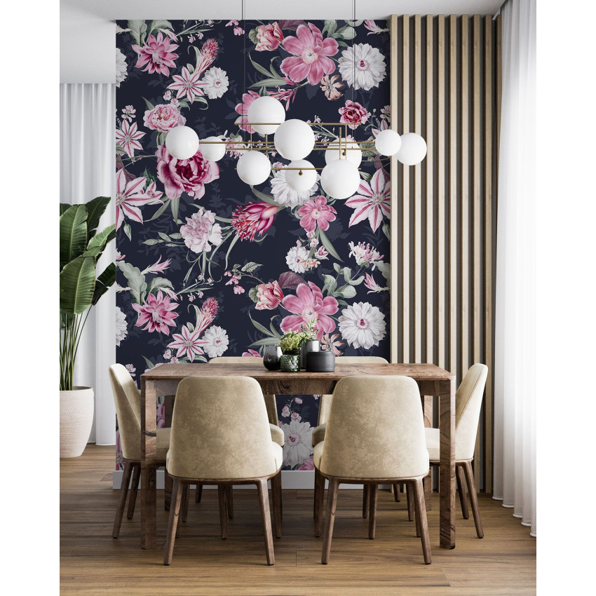 Papier peint motif XL - Motif floral