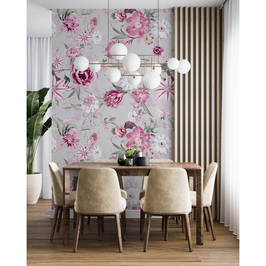 Papier peint motif XL - Motif floral
