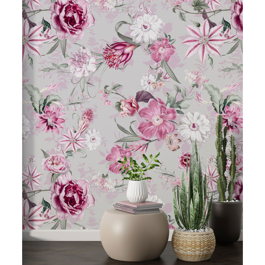 Papier peint motif XL - Motif floral