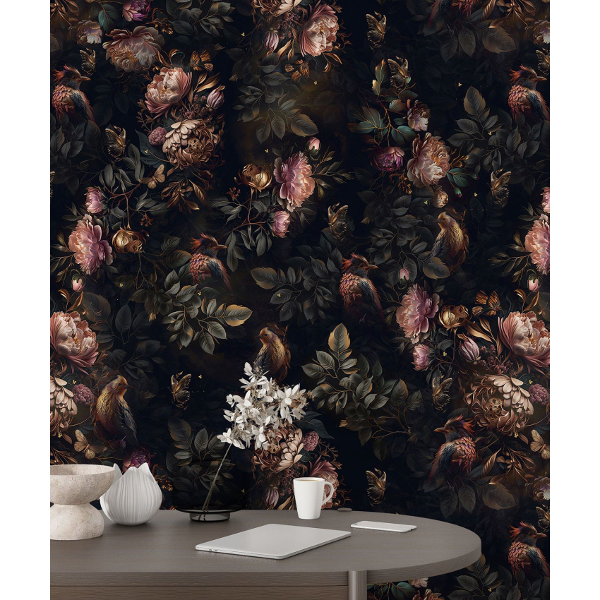 Papier peint motif XL - Motif floral